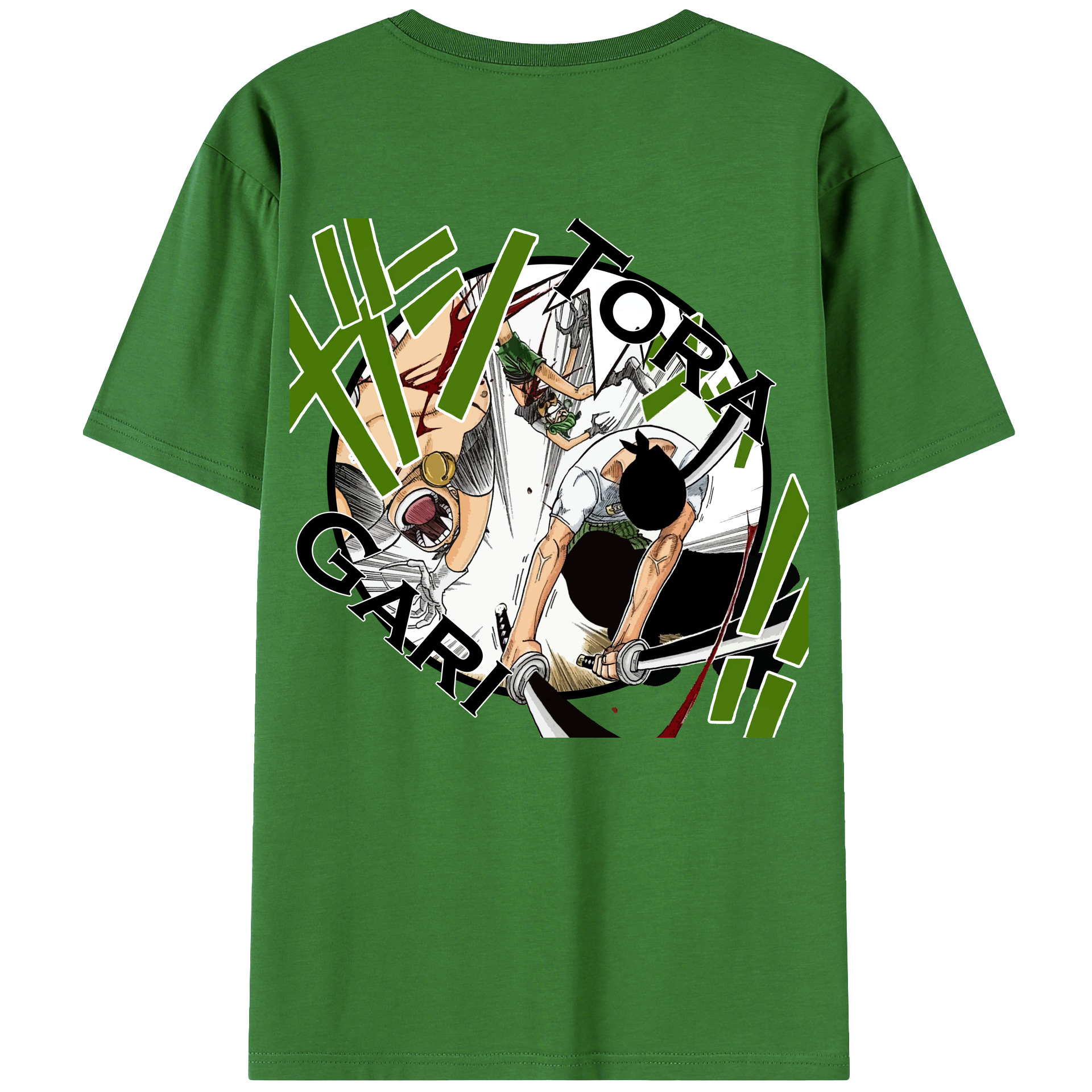 ワンピース ロロノア・ゾロ ONE PIECE Roronoa Zoro レディース半袖Tシャツ(バックプリント)